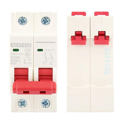 DC 500V 32A Circuit Breaker | 2P MCB för Solar Panel Power System