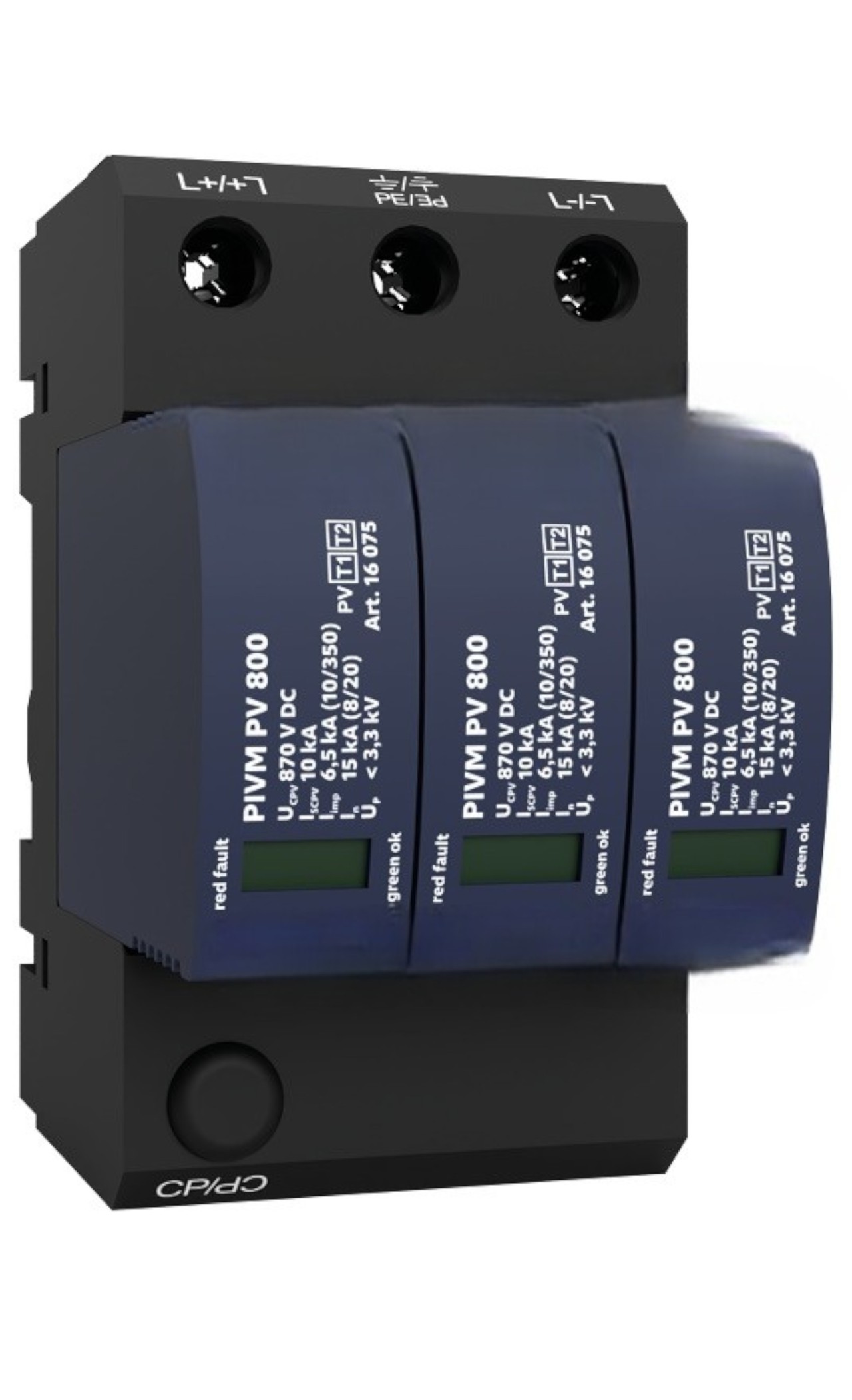 Typ 1+2 PV SPD | Y-anslutning | Ingen säkerhetskopiering | LPL III - IV