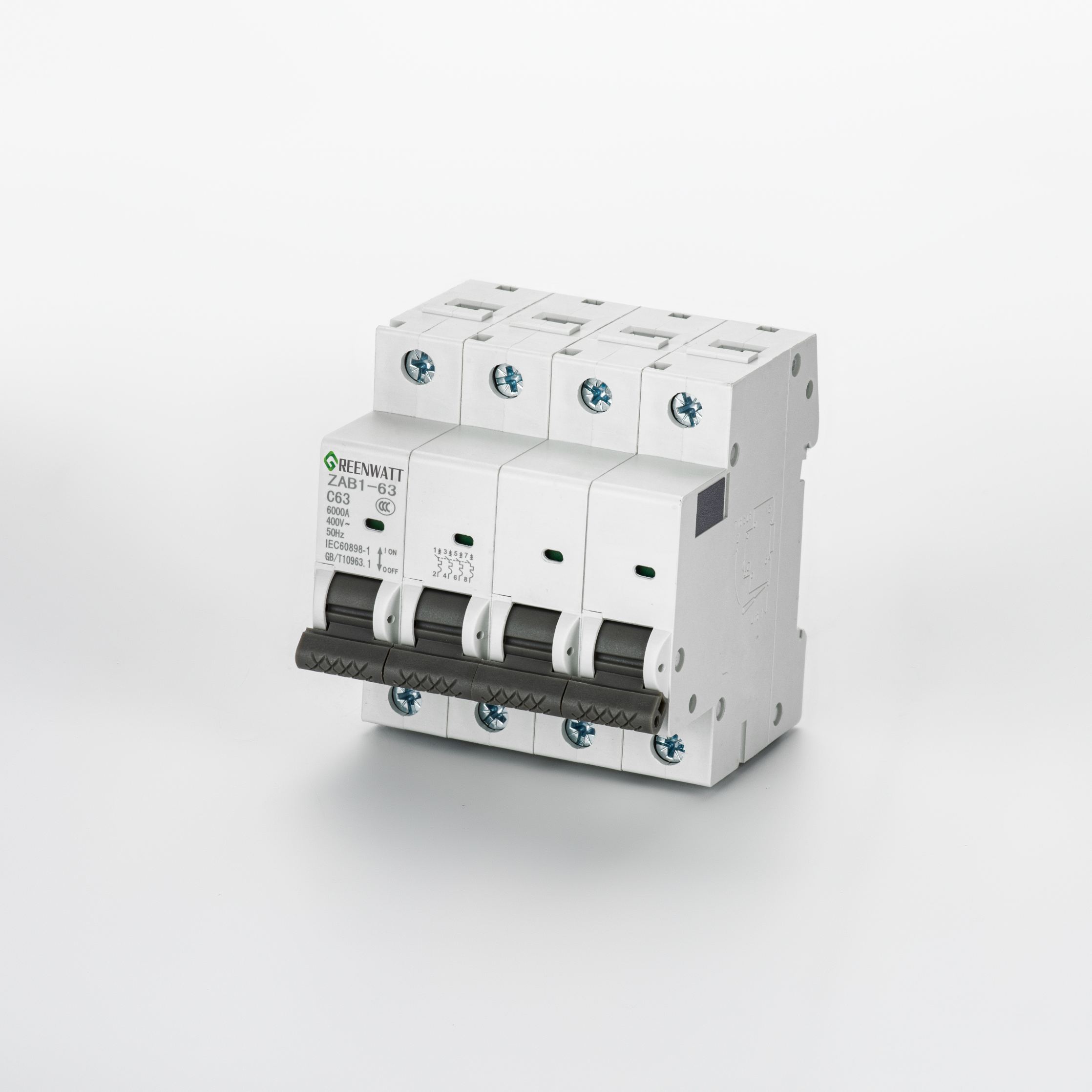 ZAB1-63 4P Miniature Circuit Breaker | Greenwatt